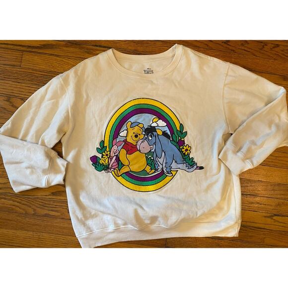 Disney Winnie The Pooh Patch Sweatshirt Women’s Sweater XL - Picture 1 of 9